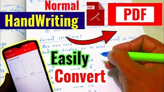 Handwriting to PDF file Convert Easily by Phone | Pdf to Handwriting converter online free screenshot 4