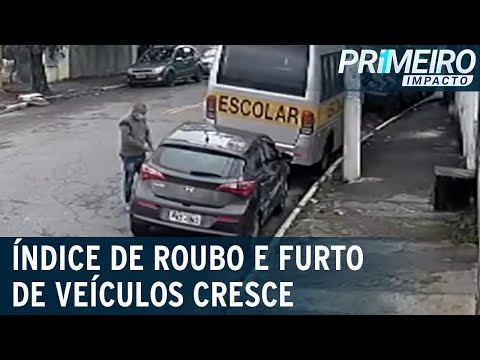 Índice de furtos e roubos de veículos cresce em todo Brasil | Primeiro Impacto (09/09/22)