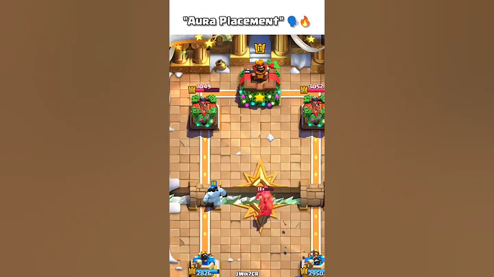 Aura Placement 🔥🗣️ #shorts #clashroyale