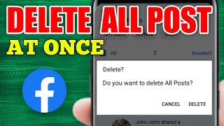 How to Delete ALL POSTS on Facebook (2024) screenshot 1