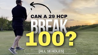 [ALL 18 HOLES] This is 29 HCP golf! Can I BREAK 100 on a LONG course? #golf #golfing #break100 #asmr