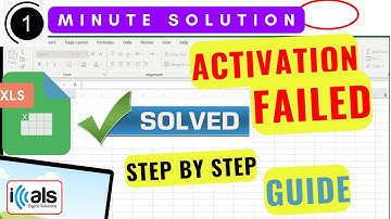 Fix Activation Failed in Excel: Quick Solution | Microsoft Excel Tutorial | Error fixed | iCals