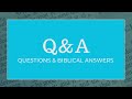 Questions  biblical answers  live