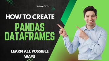 Pandas python tutorial | Multiple ways to create pandas DataFrames #pythonprogramming