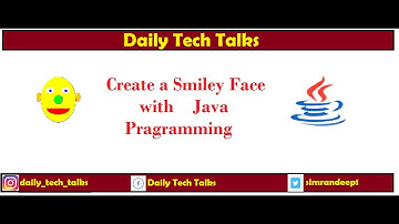 create smiley with java programming- in Hindi