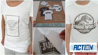 ACTION PAPIER TRANSFERT SUR TEE-SHIRT...CRASH TEST