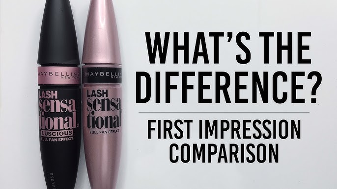 Maybelline Lash Sensational Luscious Mascara Comparison - YouTube