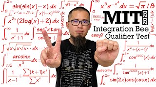 MIT Integration Bee Qualifier Test (20 integrals)