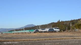 快晴の木曽路を往くEF64 1010+1004重連 6883ﾚ ２連発