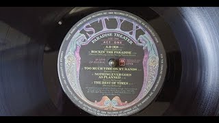 Styx. Paradise Theatre .(full album) side1#album #vinyl #styx