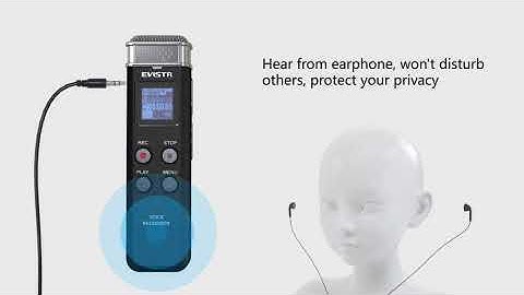 EVISTR 16GB Digital Voice Recorder Voice Activated Recorder with Playback - Upgraded Small T Reviews