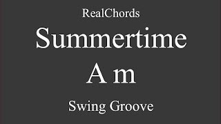 Summertime Backing Track A minor chords