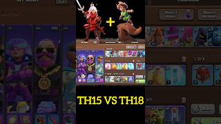 TH15 VS TH18 Best Attack Strategy #viral #shorts #coc #gaming