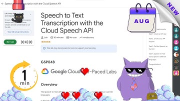 Speech to Text Transcription with the Cloud Speech AP | #2025 | #GSP051 |#qwiklabs |Solution
