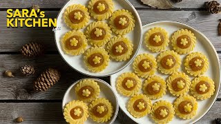 Tart Nenas Bunga Lembut & Gebu | Pineapple Tart Melt in the Mouth | 融在嘴里 | 香脆 “凤梨酥” 食谱|新年饼干