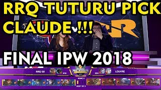 Final IPWC 2018 Tuturu Pick Claude Menggila !! RRQ vs LOUVRE Mobile Legends