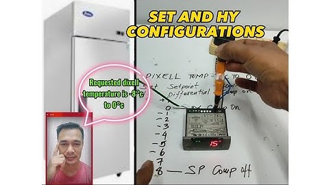 DIXELL SETPOINT AND DIFFERENTIAL REGULATION FOR FRIDGE TEMPERATURE -8°C TO 0°C