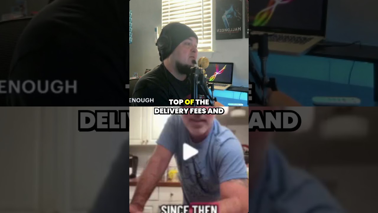 You're paying DOUBLE for food delivery (Door Dash)