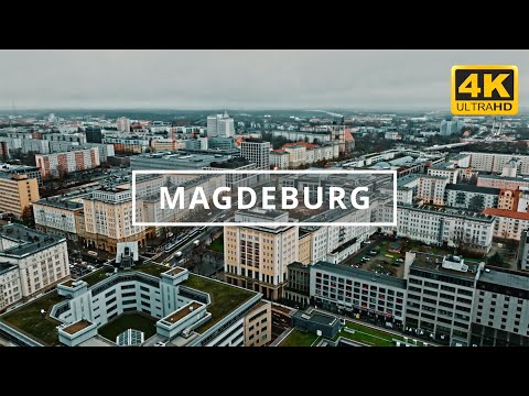 Magdeburg, Germany 🇩🇪 | 4K Drone Footage (With Subtitles)