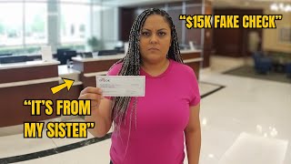 Entitled Lying Karen Caught After Cashing $15,000 Fake Check at Citi Bank