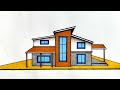 How To Draw A Modern House Drawing Easy Modern Home Design Beautiful Modern House Drawing 