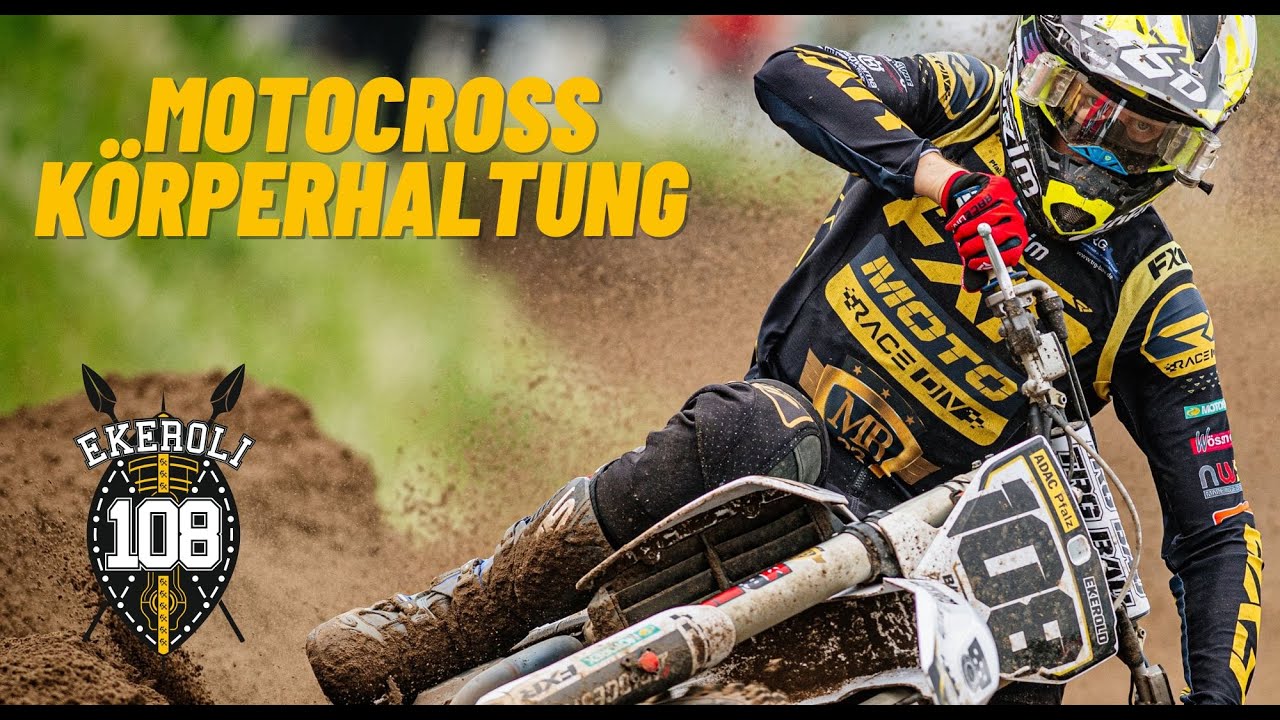 Motocross Körperhaltung