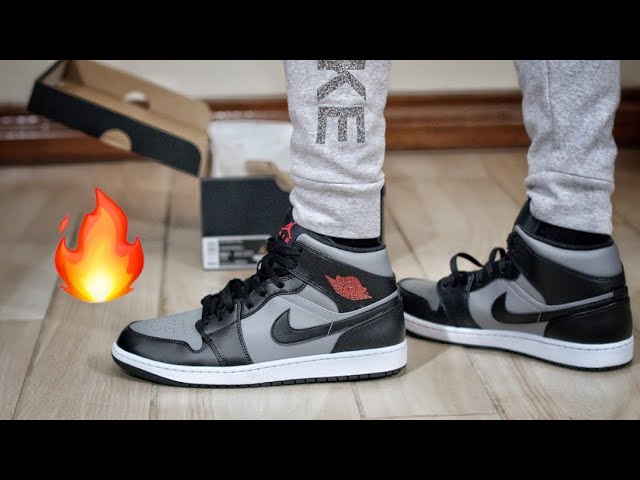 Nike Air Jordan 1 Mid Shadow Red Unboxing and Review 