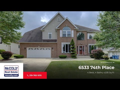 6533 74th Place, Schererville, IN home video tour