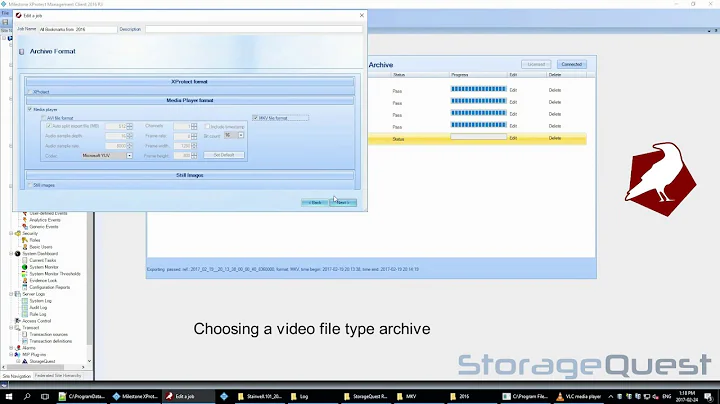 Rook XProtect Management Client Archive Plug-in