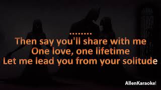 Phantom Of The Opera Original London Cast - All I Ask Of You (Karaoke) (MALE SOLO)