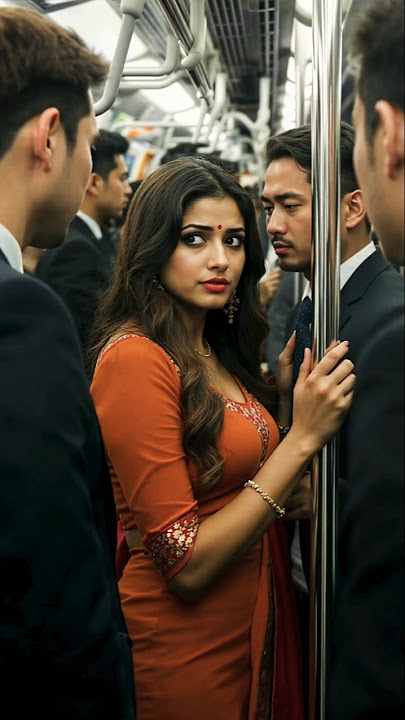 Indian Woman in Crowded Rush Hour Subway Japan | #shorts #viralshorts #foryou