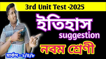 Class 9 History 3rd Unit Test Suggestion 2025 | Class 9 3rd summative test history suggestion 2025