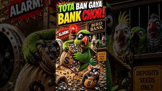 Tota Ban Gaya Bank Chor! 🦜💰🤣#FunnyParrot#parrot #trending #viral #shorts #youtubeshorts #birds