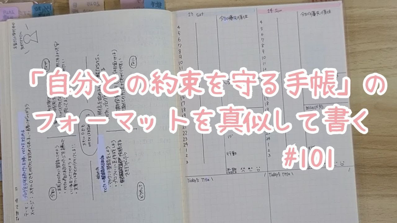 101] Try writing in a diary format that helps you keep promises to 