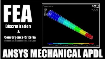 FEA Discretization | FEA Convergence | FEA Tapered Bar Tutorial - ANSYS APDL