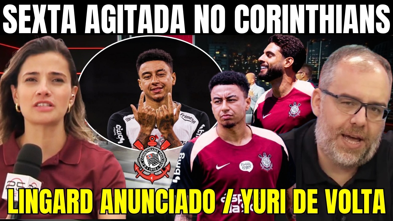 REFORÇO ANUNCIADO NESTA SEXTA NO CORINTHIANS! YURI DE VOLTA AOS TREINOS! SÓ NOTÍCIA BOA NO TIMÃO!