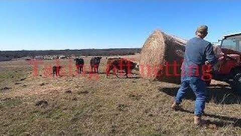 Poor Mans Way of Unrolling Hay