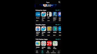 ENGLISH - TCS Ultimatix UX App on Mobile Phone