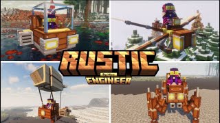 Steampunk mod with amazing vehicles / Rustic Engineer / #mod #minecraft