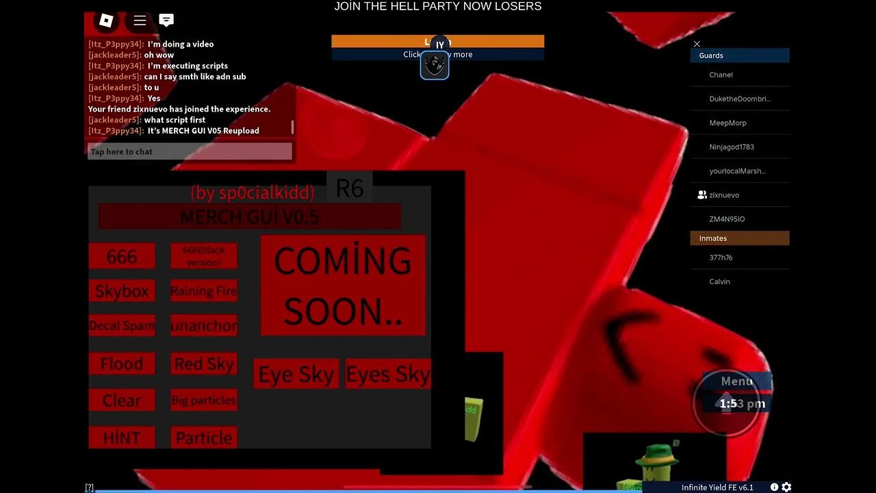 Roblox Script Showcase | Universal Script | MERCH GUI V05 Reupload ...