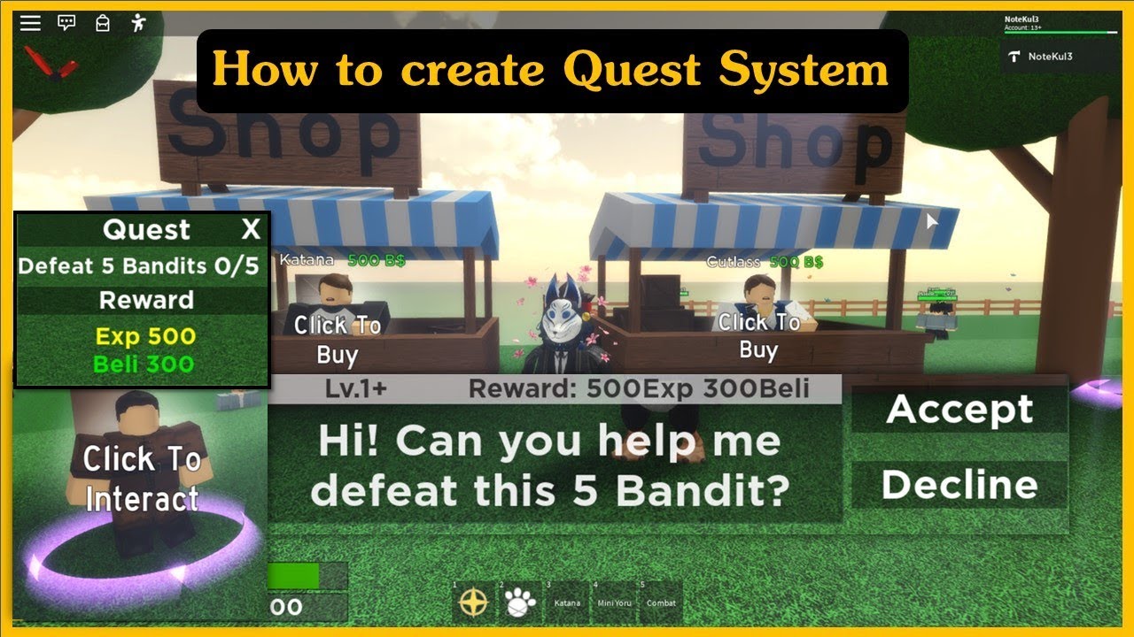 Roblox Studio สอนทำระบบ Quest System และ Quest Gui ม แจกสคร ป Youtube - videos matching roblox studio การใช random script สอนสค