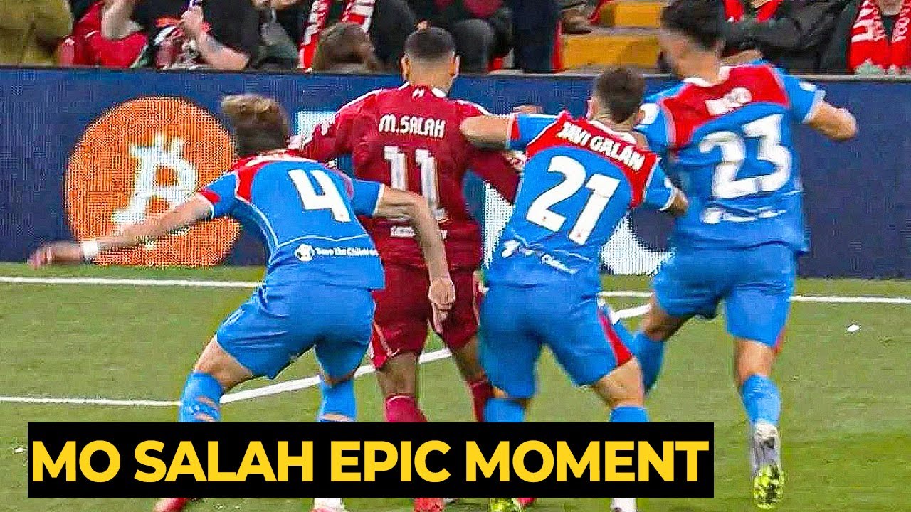 Moment Mo Salah still scored with this many Atletico defenders trying to stop him | Liverpool News