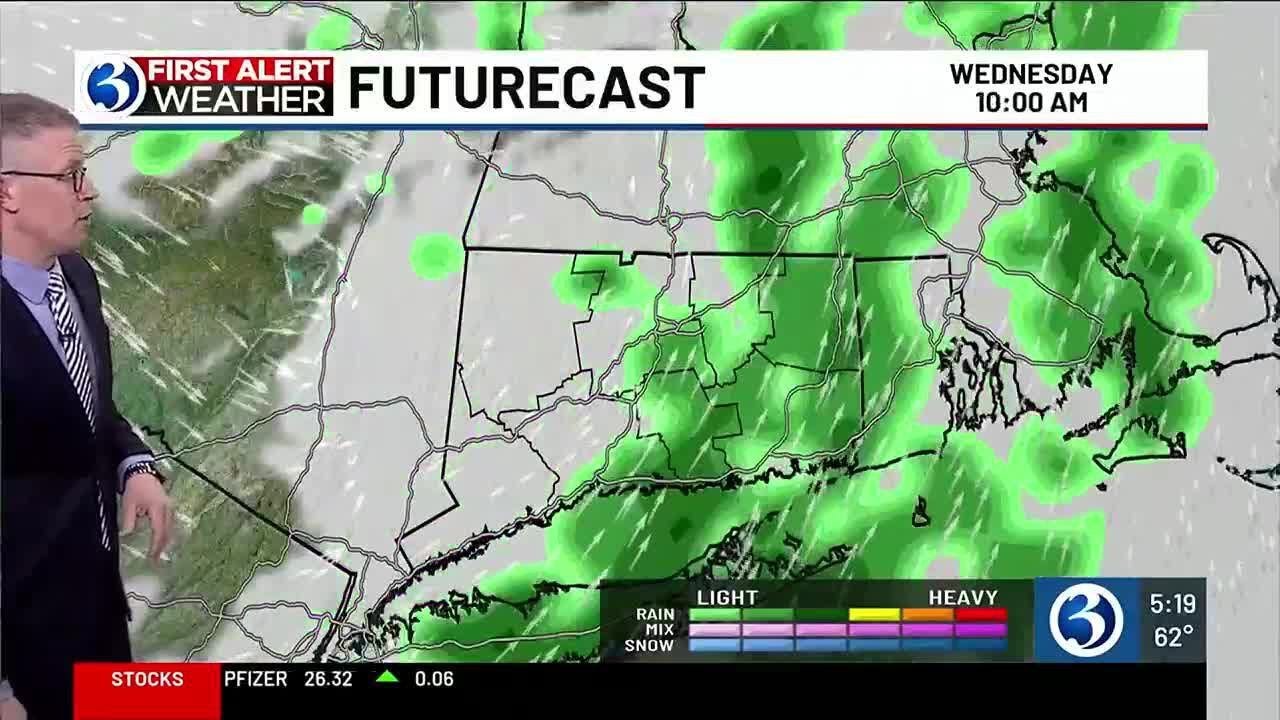 FORECAST: Storm system brings showers Wednesday - YouTube