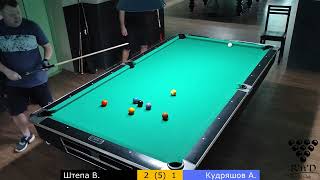 Штепа В. – Кудряшов А. Roll'n'Draw Pool Club. «9». 14.04.2024. Групповой этап