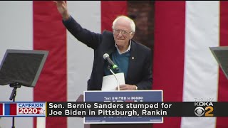 Sen. Bernie Sanders Campaigns For Joe Biden In Pittsburgh