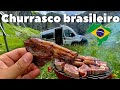 CHURRASCO BRASILEIRO NO LUGAR MAIS INCRÍVEL DA SUÍÇA 😨 N401 [klausenpass - Suíça]