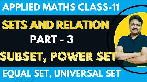 SETS Ex-5.2 | Sets & Relations 2022-23 | Ch-5 Part-3 | Applied Math Class 11 | Gaur Classes