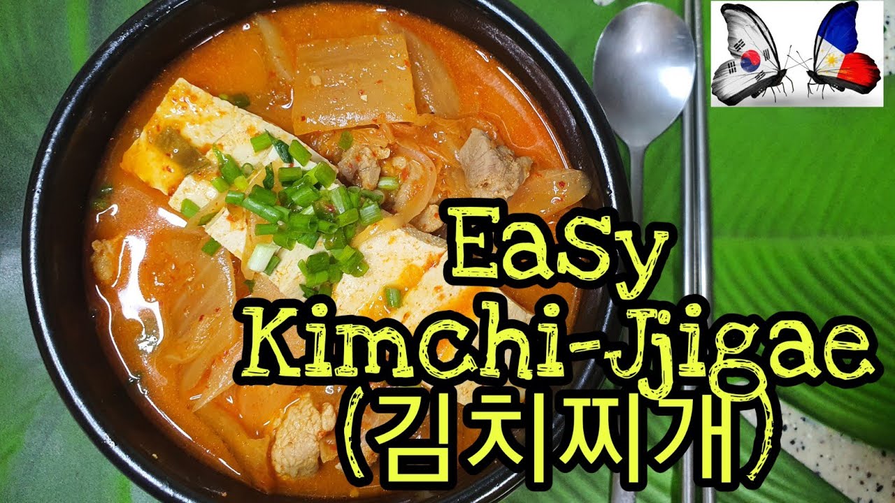 How to make EASY KIMCHI-JJIGAE (김치찌개) 