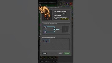 Forging with Sweaty Cyclops 🔥🔨 #tibia #mobilegame #idle #autobattler