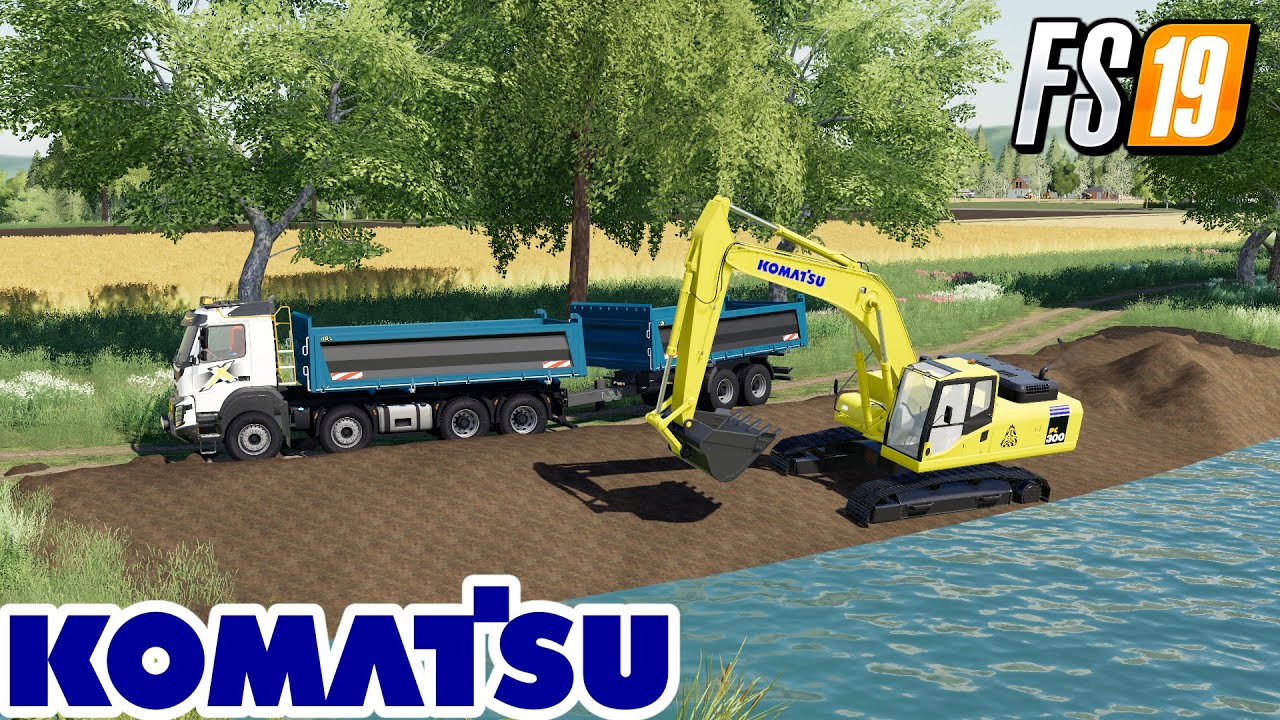 FS19 PS4/XBOX1 NEW KOMATSU PC300 FARMING SIMULATOR MODS YouTube